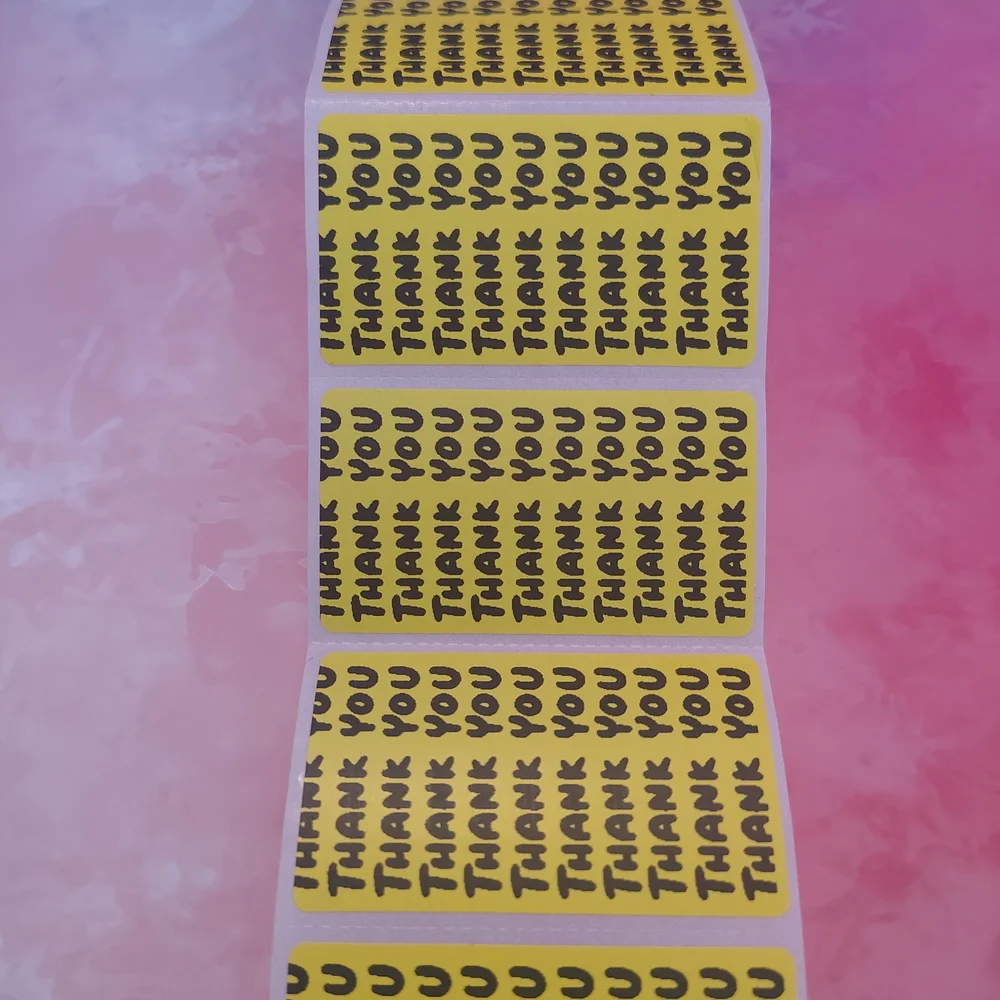💙100 THANK YOU- Shipping Labels Thermal Packaging Stickers 2.25